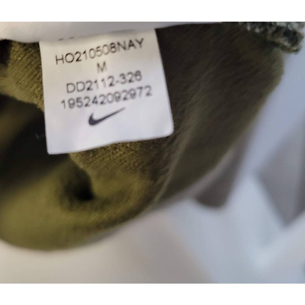 2. Nike Therma-FIT Pullover Training Heathered Green Hoodie‎ Men's M DD2112-326 - Picture 6 of 11